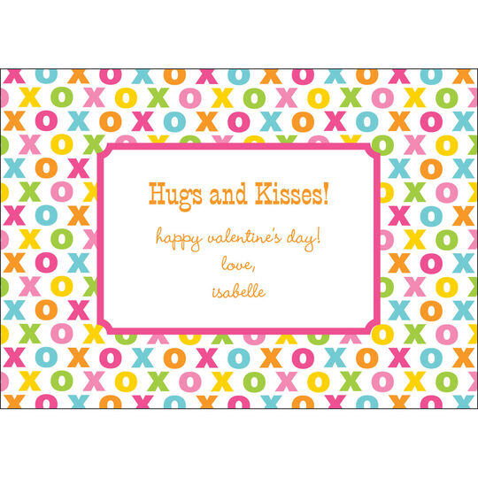 Hugs and Kisses Valentine Exchange Cards